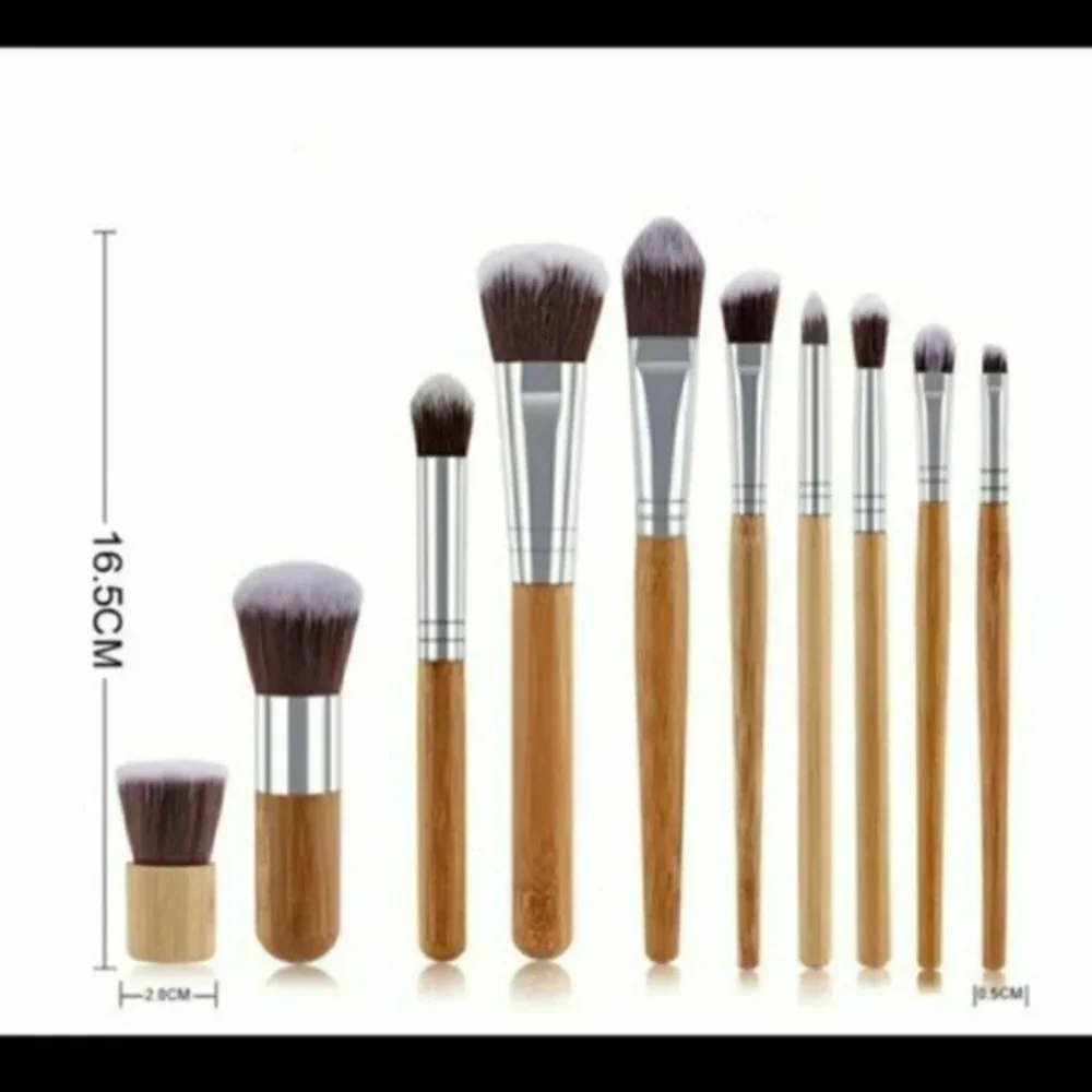 Bamboo Pro Makeup Brush Set with Bag & Free Gift